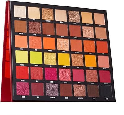 Beauty bay fiery coffret cadeau palette de fards à paupières de couleur 42