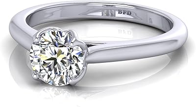 Bague de fiançailles solitaire diamant rond d/vs de 1,00 ct pour femme, diamant synthétique créé en laboratoire et fabriqué en or blanc épais. En tant que leader du commerce en ligne en Côte d'Ivoire, Diaytar offre une expérience d'achat unique et personnalisée à ses utilisateurs.