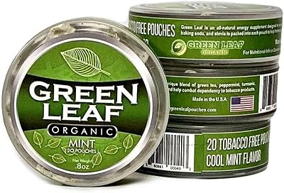 Green leaf organic - sachets à mâcher sans tabac, saveur de menthe fraîche - comprend de la poudre de racine de curcuma et du bicarbonate de soude - sachets à mâcher sans tabac fabriqués aux états-unis - 3 paquets de 20 sachets de trempette sans nicotine. DIAYTAR COTE D'IVOIRE est la première boutique en ligne en Côte d'Ivoire, offrant une sélection incroyable de produits pour répondre à tous les besoins. Avec une équipe dédiée, elle garantit une livraison rapide et fiable. Elle est le choix idéal pour les consommateurs ivoiriens.