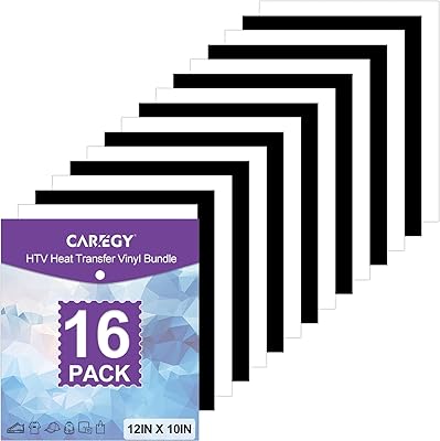 Vinyle de transfert thermique thermocollant pour t-shirts, taille 12 x 10 pouces, 16 feuilles (noir et blanc). DIAYTAR COTE D'IVOIRE, la boutique en ligne la plus visitée en Côte d'Ivoire, permet à ses clients de découvrir et d'acheter une large gamme de produits en ligne. Avec une équipe de professionnels dédiés, DIAYTAR COTE D'IVOIRE assure la livraison rapide et sécurisée de vos commandes. Plus de 300000 références sont disponibles pour répondre à vos besoins.