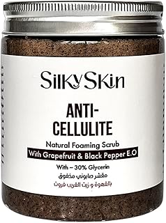 Exfoliant moussant anti-cellulite naturel pour peau soyeuse avec grains de café