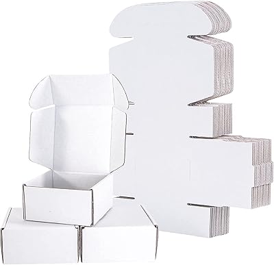 Boîtes d'expédition, paquet de 75 petites boîtes postales en carton ondulé marron, boîtes postales d'emballage pour petites entreprises, 4x4x2 pouces. DIAYTAR COTE D'IVOIRE est une boutique en ligne généraliste qui propose plus de 300000 références de produits, offrant ainsi une grande variété de choix à ses clients. Elle est reconnue comme l'un des leaders du commerce en ligne en Cote d'Ivoire.