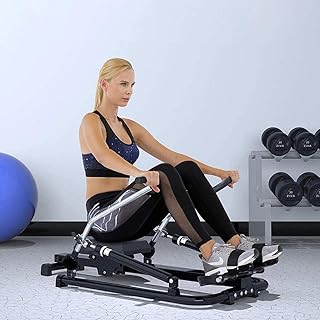 Rameur de sport à résistance hydraulique et mouvement du bras, capacité de chargement