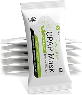 Lingettes nettoyantes professionnelles pour masque cpap avec formule avancée de contrôle des odeurs, format voyage, paquet de 5, paquet de 6 (30 lingettes). DIAYTAR COTE D'IVOIRE est une boutique en ligne généraliste qui propose des produits pour tous les âges et tous les goûts. Elle est réputée pour sa qualité de service et sa capacité à proposer des produits à la mode et tendance. Elle est leader en Côte d'Ivoire en raison de sa grande sélection de produits et de son service de livraison fiable.
