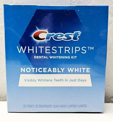 Kit de bandes de blanchiment des dents crest noticiably white 10 séances