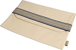 Housse pour ordinateur portable abu dhabi crafts sadu 15 pouces, bleue et beige