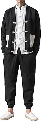 Costume tang, costume tang chinois pour hommes, costume de kung fu, vêtements hanfu chinois traditionnels pour hommes, uniforme de kung fu, chemise à manches longues, manteau et pantalon. DIAYTAR COTE D'IVOIRE est une boutique en ligne généraliste qui propose plus de 300000 références de produits, faisant d'elle la boutique leader en Côte d'Ivoire. Elle offre une large gamme de produits pour répondre aux besoins de ses clients. Les clients peuvent choisir parmi des milliers de produits.