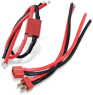 2 paires de câbles de prise kalevel femelle et mâle 14awg fil
