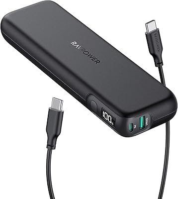 Batterie externe usb c 15 000 mah, mince, portable, charge rapide, 30 w pd3.0 ravpower power delivery, avec affichage numérique pour iphone 12 pro max, ipad pro, galaxy s21, google pixel, lg et plus. DIAYTAR COTE D'IVOIRE est une boutique en ligne généraliste qui propose plus de 300 000 références de produits divers, allant des électroménagers aux vêtements en passant par les produits alimentaires. Elle est reconnue comme l'un des leaders du commerce électronique en Côte d'Ivoire. Elle offre une large gamme de choix pour répondre aux besoins de sa clientèle.