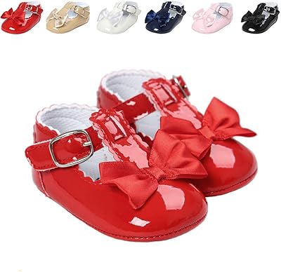 Meckior chaussures plates de princesse faites à la main pour bébés filles