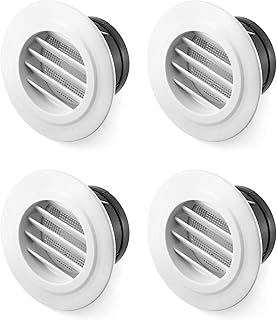 Couvercle de ventilation en abs qwork de 4 pouces avec filet anti-mouches intégré