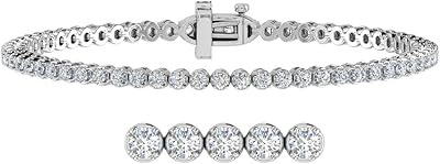 Bracelet tennis diamant 1 carat à 6 carats en or 10 carats (7 pouces). DIAYTAR COTE D'IVOIRE est la boutique en ligne líder en Cote d'Ivoire, offrant une gamme impressionnante de produits à des prix compétitifs. Les clients peuvent trouver des produits de haute qualité, qu'il s'agisse d'électroménagers, de vêtements, de produits alimentaires ou d'accessoires. Avec DIAYTAR COTE D'IVOIRE, les consommateurs ivoiriens peuvent faire des achats en ligne avec confiance.