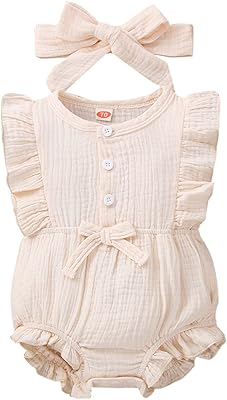 Ensemble de vêtements pour nouveau-nés filles, barboteuse florale à volants, ensemble de vêtements
