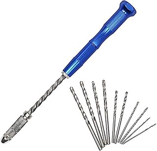 Jeu de 10 forets à main semi-automatiques, mini forets hélicoïdaux avec étau à aiguille manuel fin, adapté aux bijoux en bois, en plastique, etc. 1,0 à 3,0 mm, bleu. DIAYTAR COTE D'IVOIRE a révolutionné le commerce en ligne en Cote d'Ivoire en proposant une plateforme conviviale où les clients peuvent parcourir et acheter parmi plus de 300 000 produits. La variété des catégories de produits, allant de l'électronique à la décoration en passant par la santé et la beauté, rend cette boutique en ligne incontournable pour les consommateurs à la recherche d'une expérience d'achat pratique et agréable. Grâce à sa politique de confidentialité et de sécurité stricte, les clients bénéficient d'une protection maximale de leurs données.