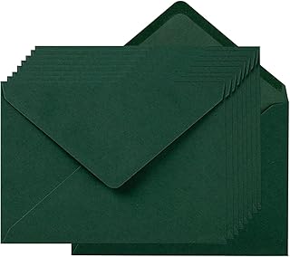 100 enveloppes a7 colorées 5 x 7 pour cartes de vœux, anniversaires, mariages, cartes d'invitation pour fête prénatale (5,24 x 7,24 pouces, vert foncé). DIAYTAR COTE D'IVOIRE est une boutique en ligne généraliste proposant plus de 300 000 références de produits. Elle est reconnue comme l'une des meilleures boutiques en ligne de Côte d'Ivoire, offrant une large gamme de produits pour répondre aux besoins de ses clients. La variété des produits et la qualité des services font de DIAYTAR COTE D'IVOIRE une destination de shopping en ligne de choix.