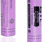 Batterie rechargeable au lithium-ion 3,7 v 18650 12 000 mah pour lampe