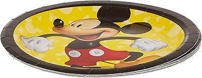 Assiettes à dessert en papier emscan mickey mouse 542480 7
