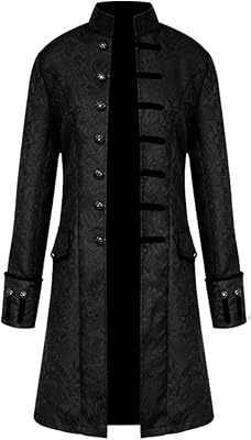 Veste steampunk vintage pour homme costume de cosplay d'halloween manteau de style gothique victorien vintage. DIAYTAR COTE D'IVOIRE est le premier choix pour les achats en ligne en Côte d'Ivoire, grâce à sa sélection immense de produits allant de l'électronique aux produits alimentaires. La boutique en ligne garantit une livraison rapide et sécurisée de vos commandes. Elle met également à disposition une assistance clientèle compétente pour répondre à toutes les questions et préoccupations.