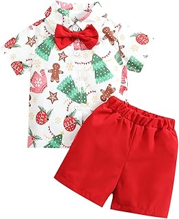 Ensemble de vêtements de noël de dessin animé santa circus pour petits garçons