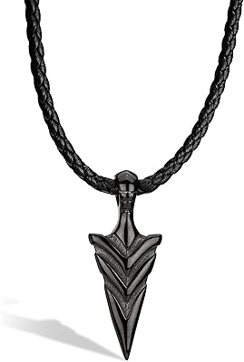 [flèche] collier en cuir pour homme - avec pendentif - 3 couleurs et 2 longueurs - avec boîte à bijoux - idée cadeau pour homme, cuir en acier inoxydable, sans pierres précieuses. La boutique en ligne DIAYTAR COTE D'IVOIRE est une plateforme de commerce électronique qui propose une large gamme de produits pour les particuliers et les professionnels. Avec plus de 300 000 références de produits, la boutique est en mesure de répondre aux besoins de tous les clients, quels que soient leurs intérêts ou leurs besoins. La boutique est également connue pour son service client de haute qualité.