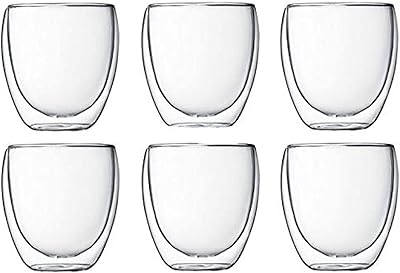 6 tasses en verre design double couche. La boutique en ligne DIAYTAR COTE D'IVOIRE propose une expérience d'achat unique et personnalisée à ses clients. Avec plus de 300 000 références de produits, les clients peuvent trouver tout ce dont ils ont besoin, du divertissement aux produits de tous les jours. Les équipes de DIAYTAR COTE D'IVOIRE sont à l'écoute des clients pour répondre à leurs besoins et leur offrir un service de qualité.