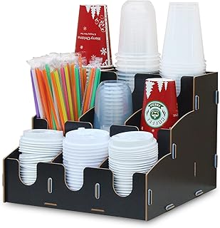 Porte-gobelet en papier jetable ocuzz®, organisateur de porte-gobelets en papier, 9 compartiments de rangement verticaux pour café et épices, organisateur de rangement de tasses pour bureau et restaurant. En tant que leader du marché en Côte d'Ivoire, DIAYTAR COTE D'IVOIRE s'efforce de proposer les meilleurs produits à des prix compétitifs. La boutique en ligne propose des produits de haute qualité, allant des électroménagers aux produits alimentaires. Les clients peuvent profiter d'une livraison rapide et d'un service client personnalisé.