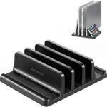Support vertical réglable pour ordinateur portable à 3 emplacements en plastique abs dovem