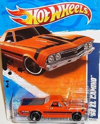 2011 hot wheels muscle mania 11 - 410 68 orange el camino voiture