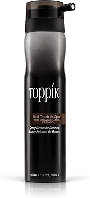 Spray de retouche de racines toppik - brun moyen, 98 ml