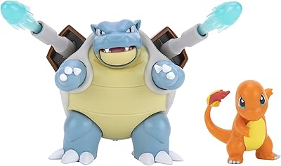 Figurine de combat pokemon blastoise et charmander - 4,5 pouces, figurine charmander 2