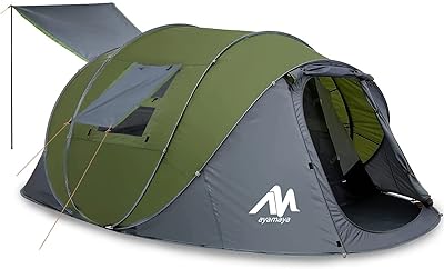 Ayamaya tente pop-up à ouverture facile pour 6 personnes camping avec vestibule, tente pop-up double couche étanche et installation rapide pour grande famille, tente de plage pop-up pour 2/3/4/5/6 personnes. DIAYTAR COTE D'IVOIRE est une plateforme de commerce électronique qui propose une large gamme de produits à des prix compétitifs, faisant d'elle la référence pour les acheteurs en Côte d'Ivoire. La boutique met en avant la qualité de ses produits et-services, offrant ainsi une expérience d'achat Agréable et satisfaisante à ses clients. Elle est également connue pour sa livraison rapide et ses options de paiement flexibles.