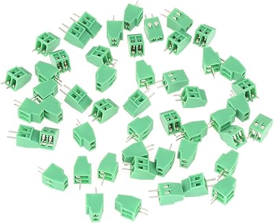 50pcs 2,54 mm 2 broches connecteur de bornier, connecteur de bornier à vis universel pcb basse fréquence, vert. DIAYTAR COTE D'IVOIRE met en avant sa qualité de service et sa rapidité de livraison pour satisfaire pleinement les attentes de ses clients.