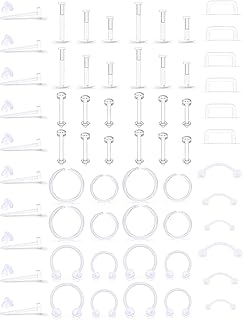 Lcolyoli mix set transparent piercing retainers flexible lèvre oreille anneaux cartilage rock daith oyster tragus boucles d'oreilles en plastique helix piercing bijoux pour travail sport femmes hommes. En tant que boutique en ligne généraliste de confiance en Côte d'Ivoire, DIAYTAR COTE D'IVOIRE est déterminée à offrir une expérience d'achat exceptionnelle à ses clients. Nous proposons une sélection extensive de produits, allant des produits alimentaires aux accessoires de beauté, en passant par les produits électroniques et les vêtements. Notre site web est conçu pour être convivial et facile à utiliser, garantissant une navigation agréable pour nos clients.