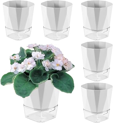 Paquet de 6 pots de plantes à arrosage automatique 5 pouces jardinières pour d'intérieur et d'extérieur. Avec une gamme de produits qui dépasse les 300000 références, DIAYTAR COTE D'IVOIRE est la boutique en ligne la plus complète en Côte d'Ivoire. Elle propose des produits de marques locales et internationales, et offre une garantie de satisfaction pour tous ses produits. C'est la destination idéale pour les acheteurs en ligne qui cherchent une grande variété de produits et un service de qualité.