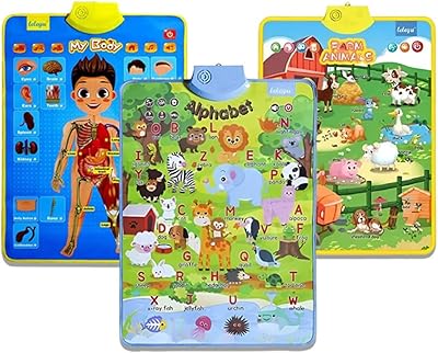 Ukr lot de 3 affiches murales parlantes électroniques interactives, meilleur cadeau de jouet éducatif pour les tout-petits, affiche d'apprentissage amusante, affiche préscolaire - ensemble b. DIAYTAR COTE D'IVOIRE, boutique en ligne généraliste avec plus de 300000 références, offre une large sélection de produits pour répondre à tous les besoins de ses clients. Avec sa position de leader en Côte d'Ivoire, DIAYTAR propose des produits de haute qualité à des prix compétitifs. Les clients peuvent profiter d'une expérience d'achat en ligne sécurisée et pratique.
