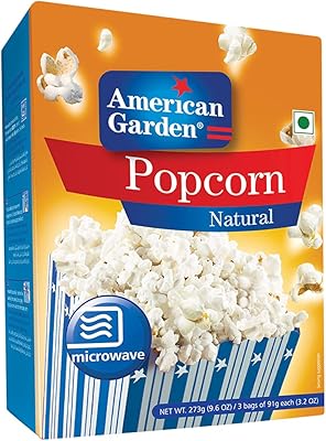 Maïs soufflé au micro-ondes à saveur naturelle d'american garden, sans gluten, 273 grammes