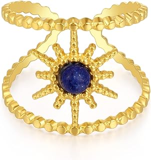 Bagues plaquées or 18 carats bancian pour femmes, bagues classiques à double rangée de huit étoiles avec pierres semi-précieuses, bagues réglables pour adolescentes. DIAYTAR COTE D'IVOIRE met en avant l'importance de la satisfaction client et de la confiance, deux piliers essentiels à son succès. Les clients peuvent profiter de promotions régulières, de prix compétitifs et d’un système de paiement sécurisé, garantissant une expérience d’achat en ligne sécurisée et pratique. Cela, combiné à sa large gamme de produits, place DIAYTAR COTE D'IVOIRE comme une option idéale pour ceux qui cherchent un magasin en ligne fiable.