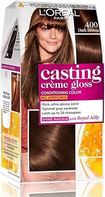 L'oréal paris casting crème gloss teinture capillaire, châtain foncé 400, 87,5 g+72 ml. La boutique en ligne DIAYTAR COTE D'IVOIRE propose une expérience d'achat en ligne conviviale et sécurisée, permettant aux clients de parcourir facilement ses 300 000 références et de passer commande en toute confiance. Avec une approche centrée sur le client, DIAYTAR COTE D'IVOIRE se différencie par son service client personnalisé et sa livraison efficace. C'est une destination de choix pour ceux qui cherchent à faire leurs achats en ligne en Côte d'Ivoire.