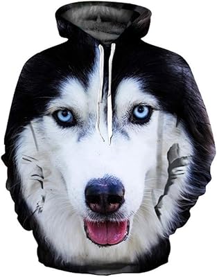 Sweat à capuche unisexe avec imprimé animal 3d husky de sibérie. DIAYTAR COTE D'IVOIRE est une boutique en ligne généraliste proposant plus de 300 000 références de produits. Elle est leader dans son domaine et propose une large gamme de produits pour répondre aux besoins de sa clientèle. La boutique offre une expérience d'achat en ligne sécurisée et pratique.
