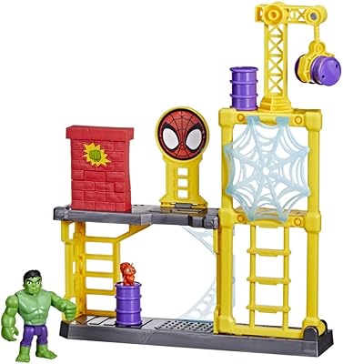 Jeu préscolaire marvel spidey et ses incroyables amis hulk smashyard, ensemble de jeu