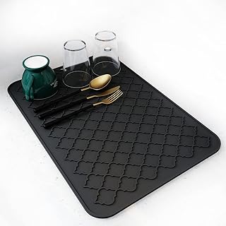 Tapis d'égouttoir pour table de cuisine, tapis écologique et résistant à la chaleur
