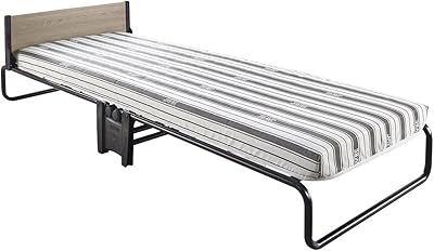 Lit pliable jba revolution avec matelas en fibre e-bounce, compact, simple