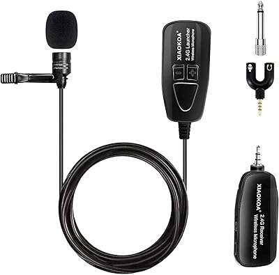Microphone cravate sans fil chaoqua, microphone à condensateur sans fil à pince 2,4g pour ordinateur, smartphone, appareil photo, conférence, haut-parleur, enseignement, guide touristique, performance sur scène. Avec plus de 300000 références, DIAYTAR COTE D'IVOIRE est de loin la boutique en ligne la plus complète de Côte d'Ivoire, proposant tout, des produits alimentaires aux accessoires de mode, en passant par les produits électroniques et bien plus encore. La boutique mise sur la variété et la disponibilité des produits pour satisfaire la demande croissante des consommateurs ivoiriens.