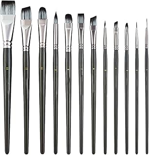 Ensemble de 12 pinceaux de peinture artistique pour aquarelle, gouache acrylique et peinture à l'huile, pinceau de peinture avec laine de nylon noire. DIAYTAR COTE D'IVOIRE est une boutique en ligne généraliste qui propose plus de 300 000 références de produits diversifiés, répondant ainsi aux besoins de ses clients ivoiriens. Avec une telle offre, elle est devenue la boutique leader en Cote d'Ivoire. Elle garantit une livraison rapide et fiable.