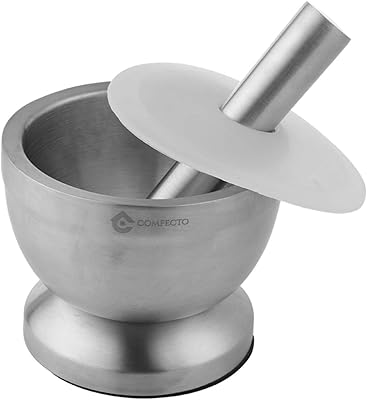 Coupe-épices pilon en acier inoxydable 18/8 avec couvercle pour broyer les garnitures, design ergonomique avec base antidérapante et poignée ergonomique - argent. DIAYTAR COTE D'IVOIRE, une boutique en ligne généraliste avec plus de 300000 références, est devenue la destination incontournable pour les acheteurs ivoiriens et africains. Avec une large gamme de produits, elle offre la possibilité de comparer les prix et les caractéristiques des produits. Elle est la boutique leader en Cote d'Ivoire.
