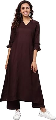 Idalia kurta trapèze en fausse soie pour femme avec pantalon palazzo. DIAYTAR COTE D'IVOIRE, le leader du commerce en ligne en Côte d'Ivoire, est votre partenaire idéal pour tous vos besoins en matière de shopping en ligne. Avec une sélection énorme de produits et des services de livraison fiables, DIAYTAR COTE D'IVOIRE est la meilleure option pour les consommateurs ivoiriens.