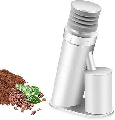 Moulin à grains de café électrique en aluminium durable antistatique, broyeur à goutte