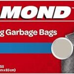 Sacs poubelles bio 3 en 1, 113 litres, diamond, ds black, paquet