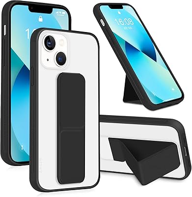 Infosun coque de protection pour iphone 13, coque de protection mate pliable, béquille