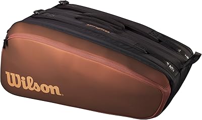 Sac pour raquette de tennis wilson pro staff v14 super tour - marron